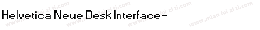 Helvetica Neue Desk Interface字体转换